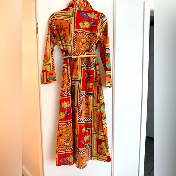 Zara Multicolor Patterned Maxi Dress - Picture 3 of 3